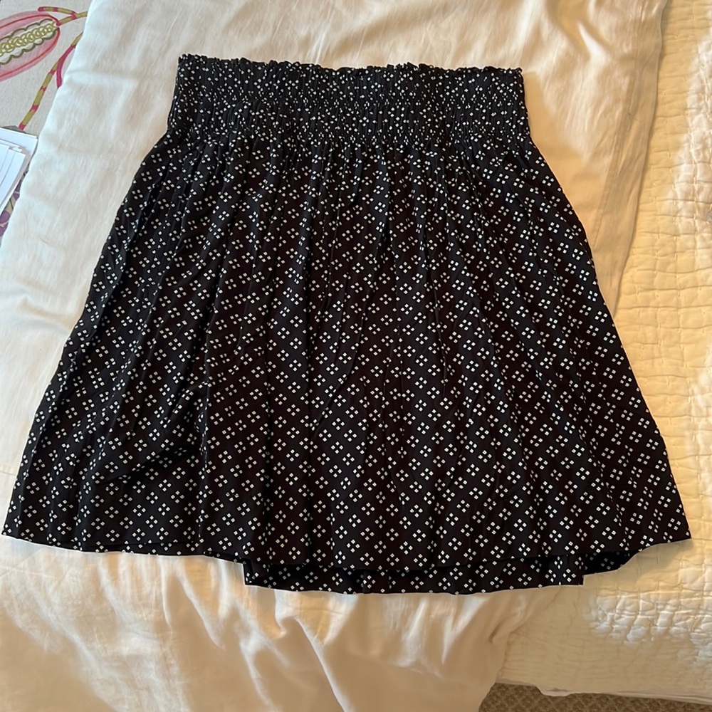 Gap Black white polka dot mini skirt